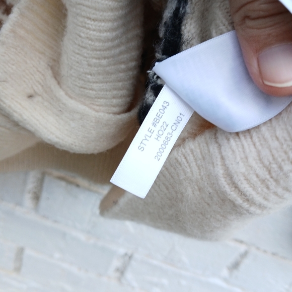 J. Crew Brown and Cream Patterned Cardigan - Picture 8 of 9